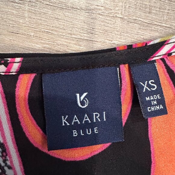 KAARI BLUE WOMENS RETRO DRESS BLACK AND PINK XS - Picture 5 of 7